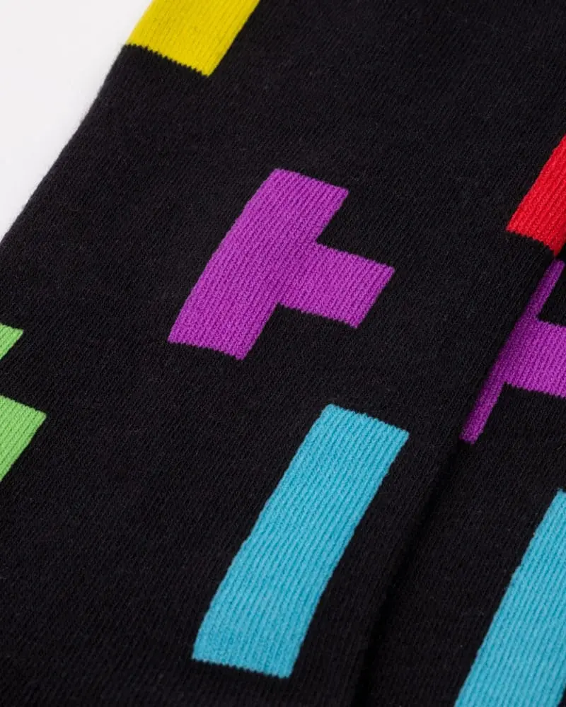 Tetris Tetriminos Pattern zokni termékfotó
