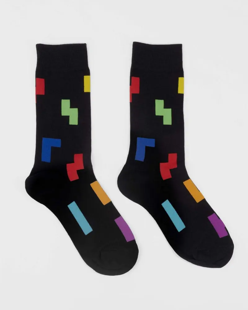 Tetris Tetriminos Pattern zokni termékfotó