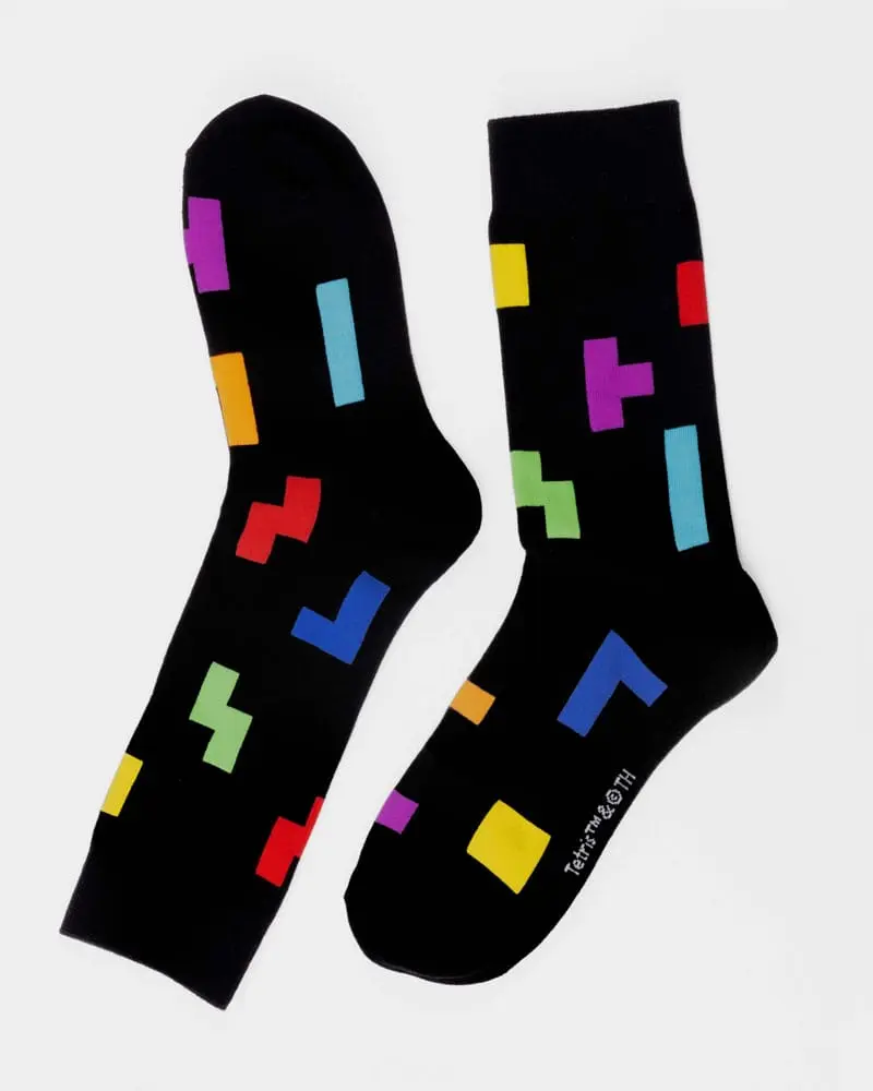 Tetris Tetriminos Pattern zokni termékfotó