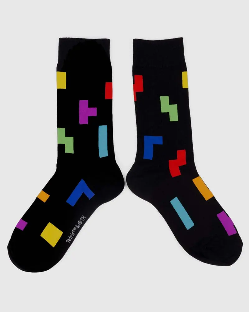 Tetris Tetriminos Pattern zokni termékfotó
