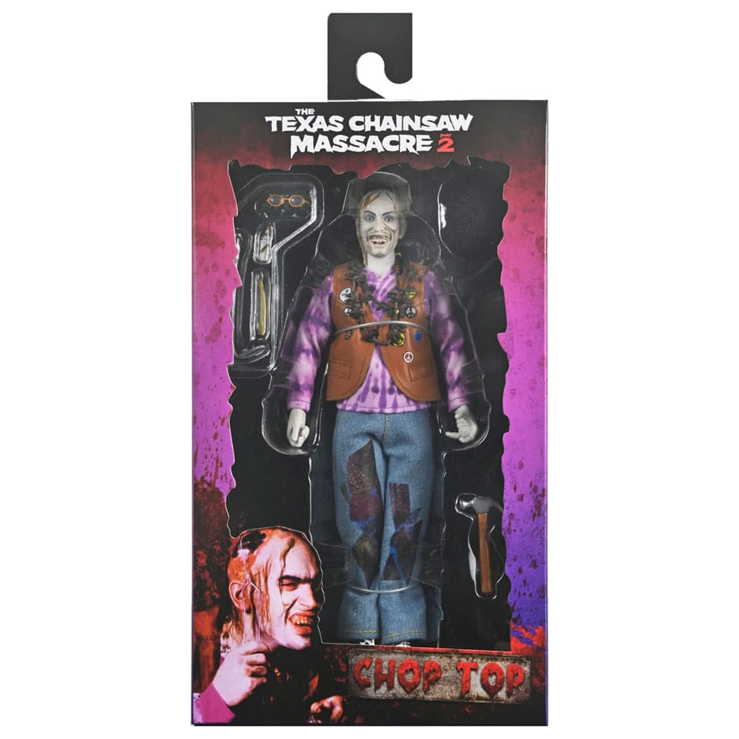 Texas Chainsaw Massacre 2 Clothed Chop Top akciófigura 20 cm termékfotó