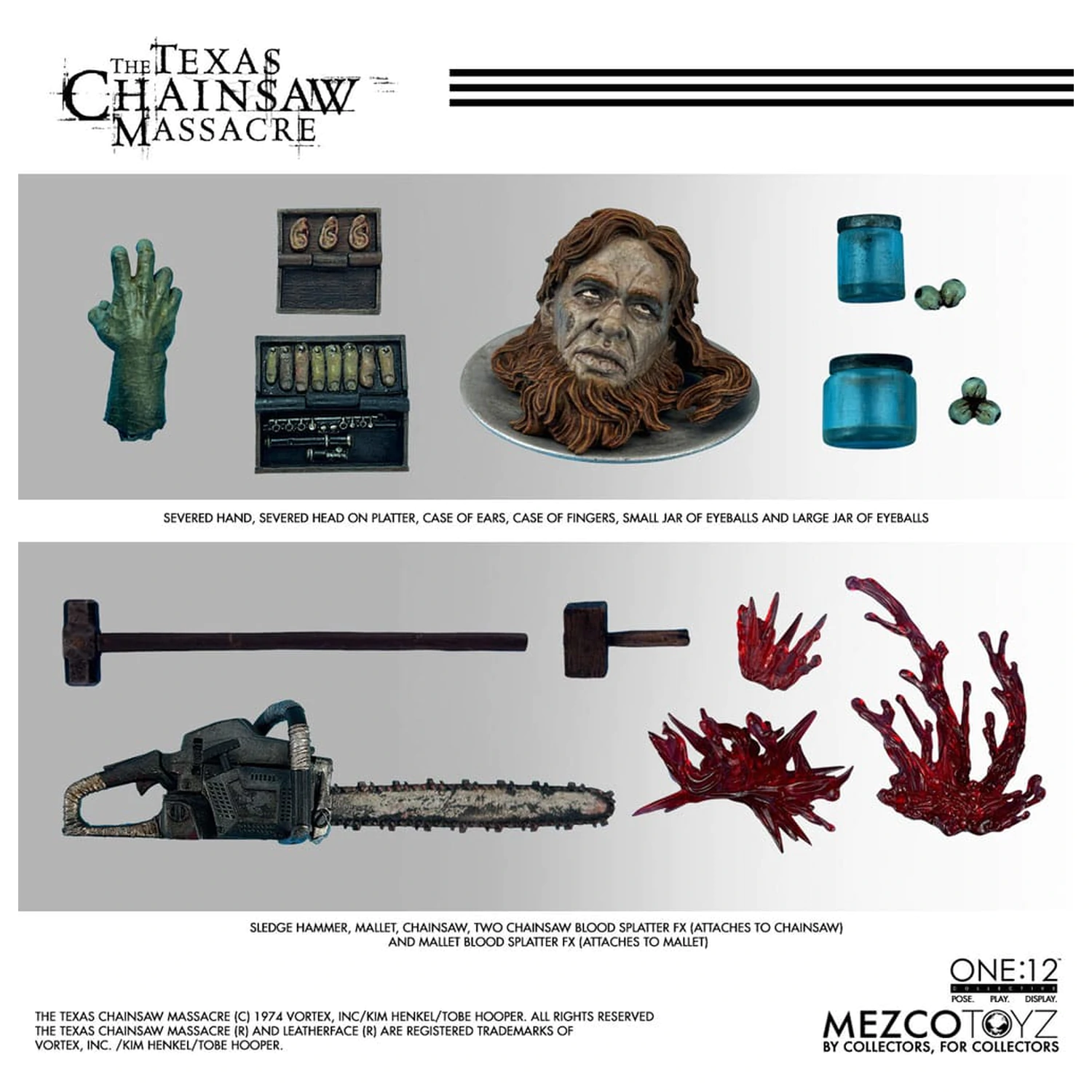 Texas Chainsaw Massacre (2003) 1/12 Leatherface akciófigura 17 cm termékfotó