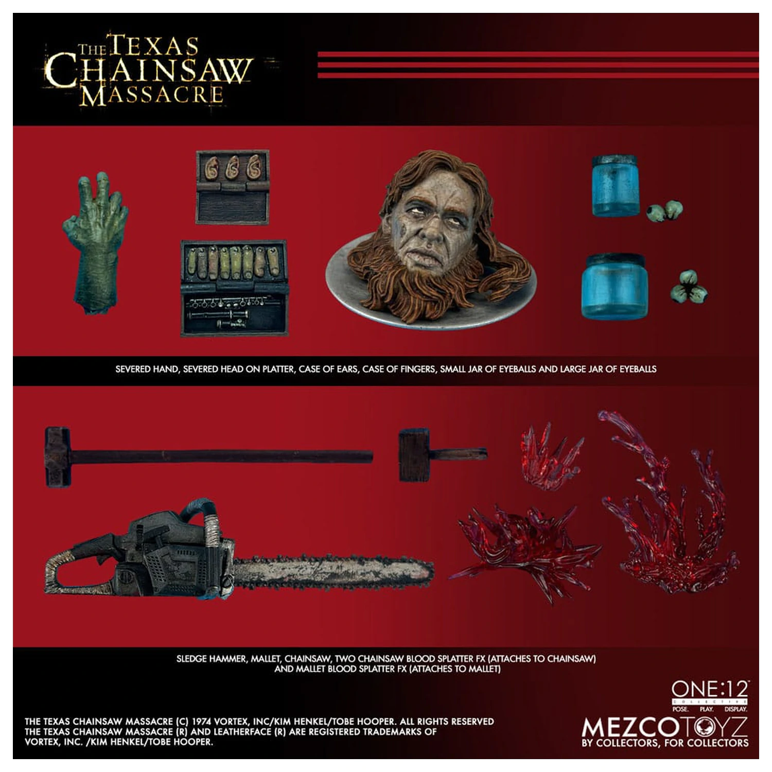 Texas Chainsaw Massacre (2003) 1/12 Leatherface akciófigura 17 cm termékfotó