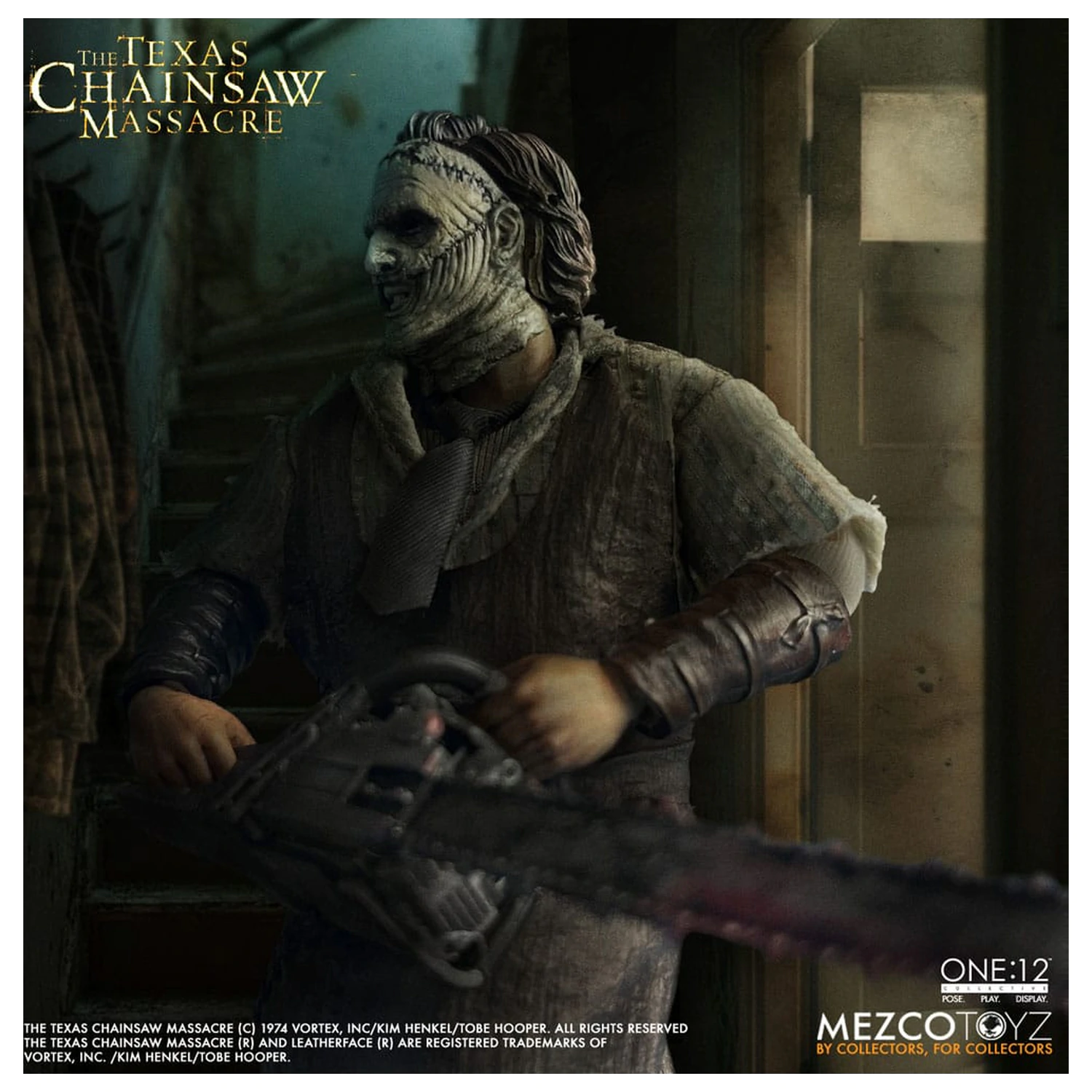 Texas Chainsaw Massacre (2003) 1/12 Leatherface akciófigura 17 cm termékfotó