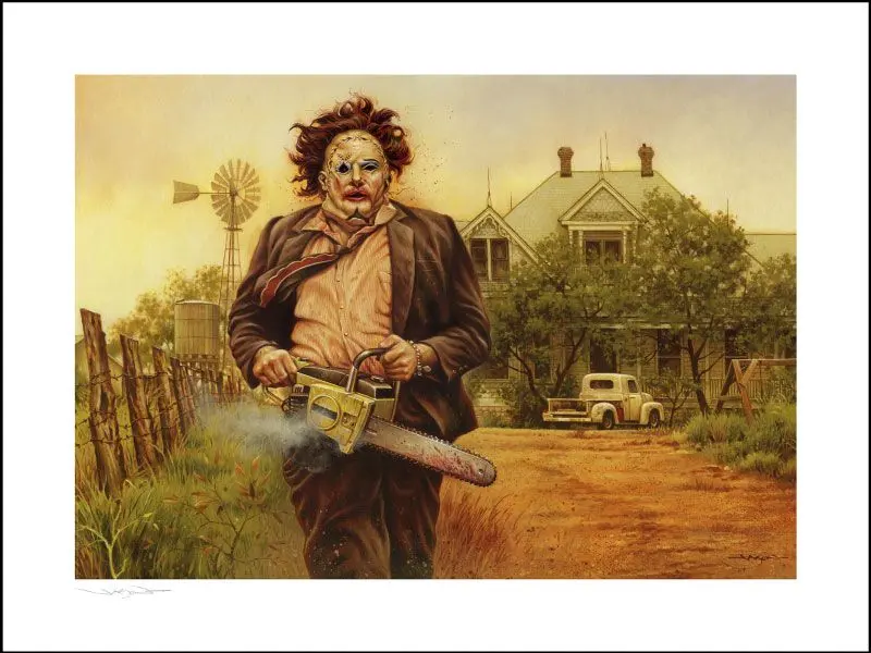 Texas Chainsaw Massacre Art Print The Butcher 46 x 61 cm - keretezetlen vászonlép termékfotó