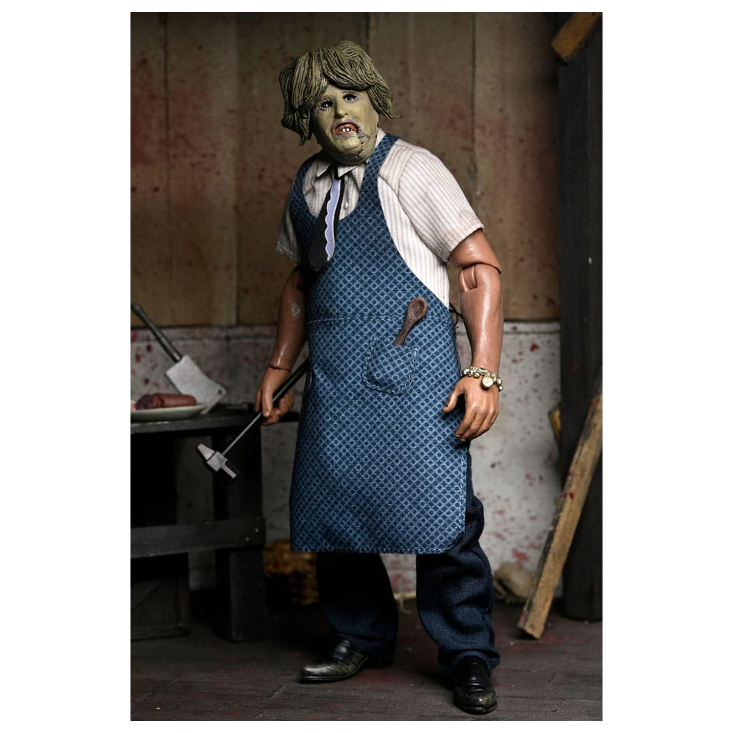 Texas Chainsaw Massacre Clothed akciófigura Leatherface with Old Lady Mask 20 cm termékfotó