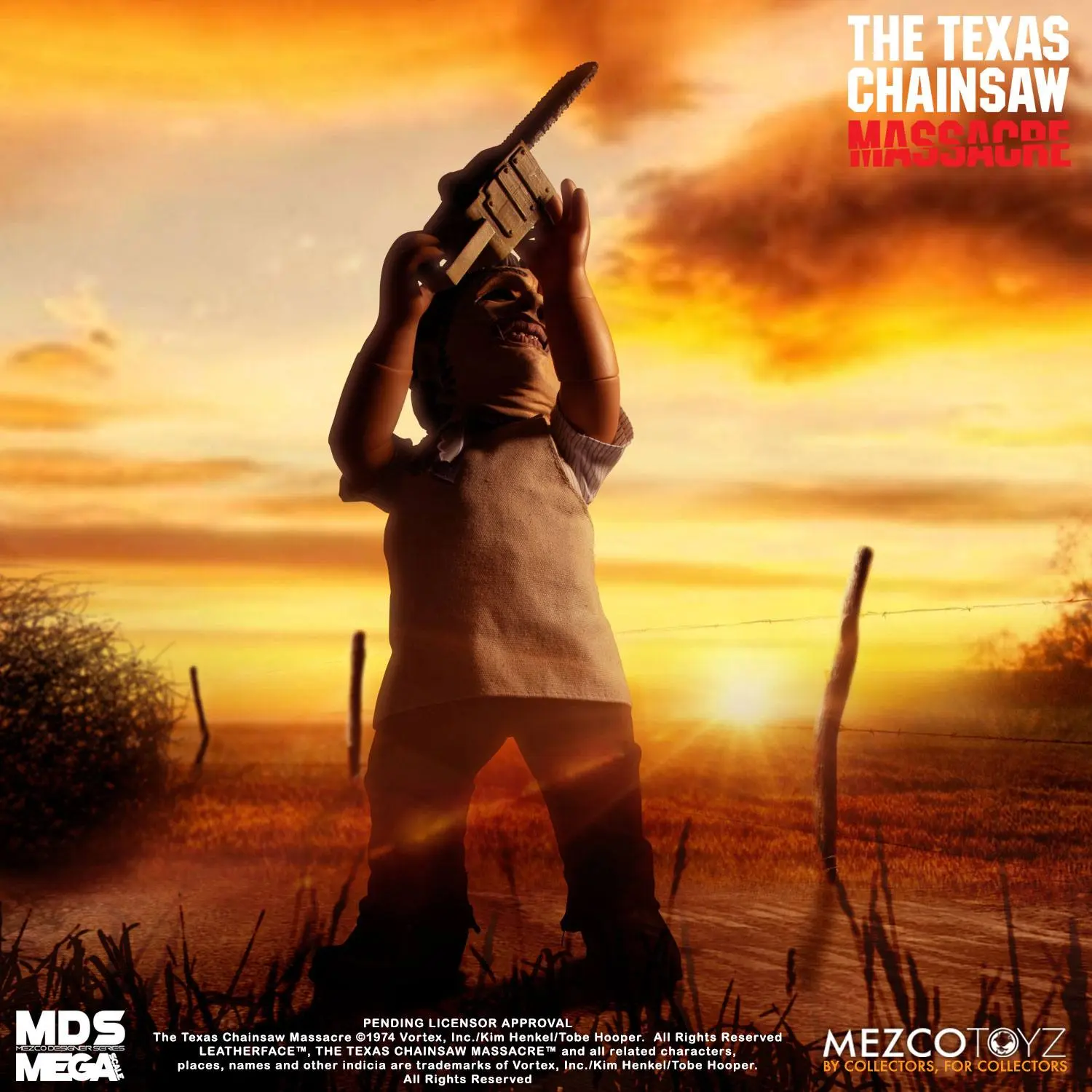 Texas Chainsaw Massacre Mega Scale Feature Leatherface akciófigura hanggal 38 cm termékfotó