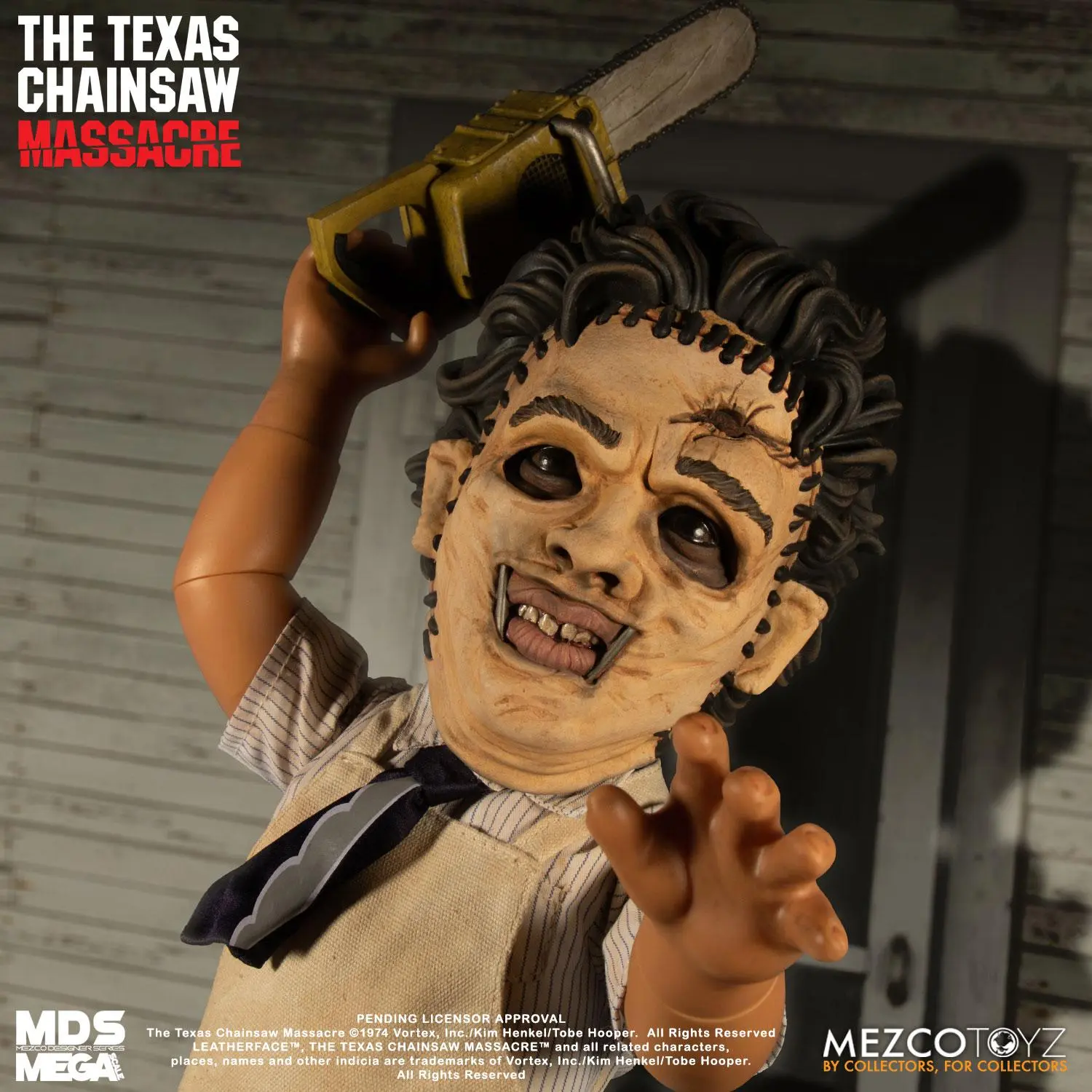 Texas Chainsaw Massacre Mega Scale Feature Leatherface akciófigura hanggal 38 cm termékfotó