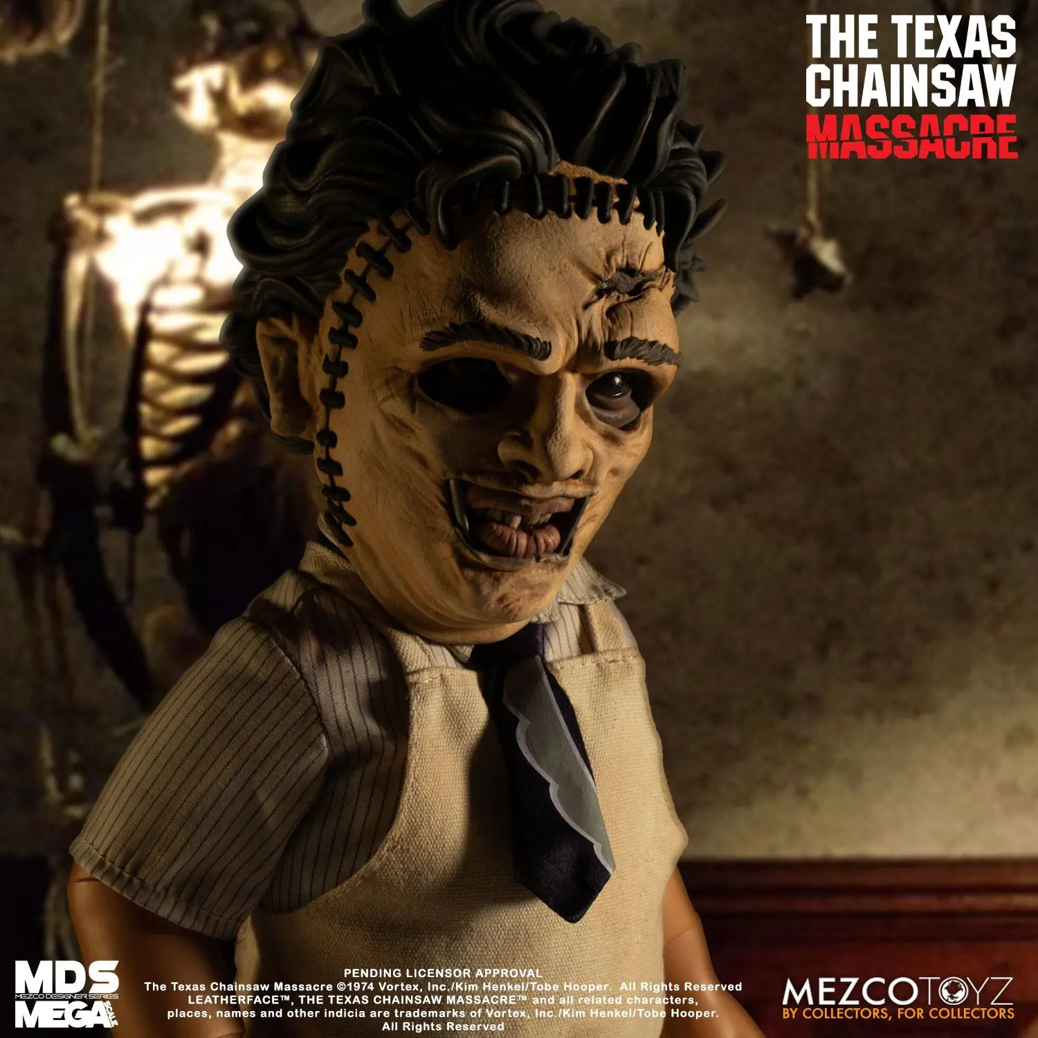 Texas Chainsaw Massacre Mega Scale Feature Leatherface akciófigura hanggal 38 cm termékfotó