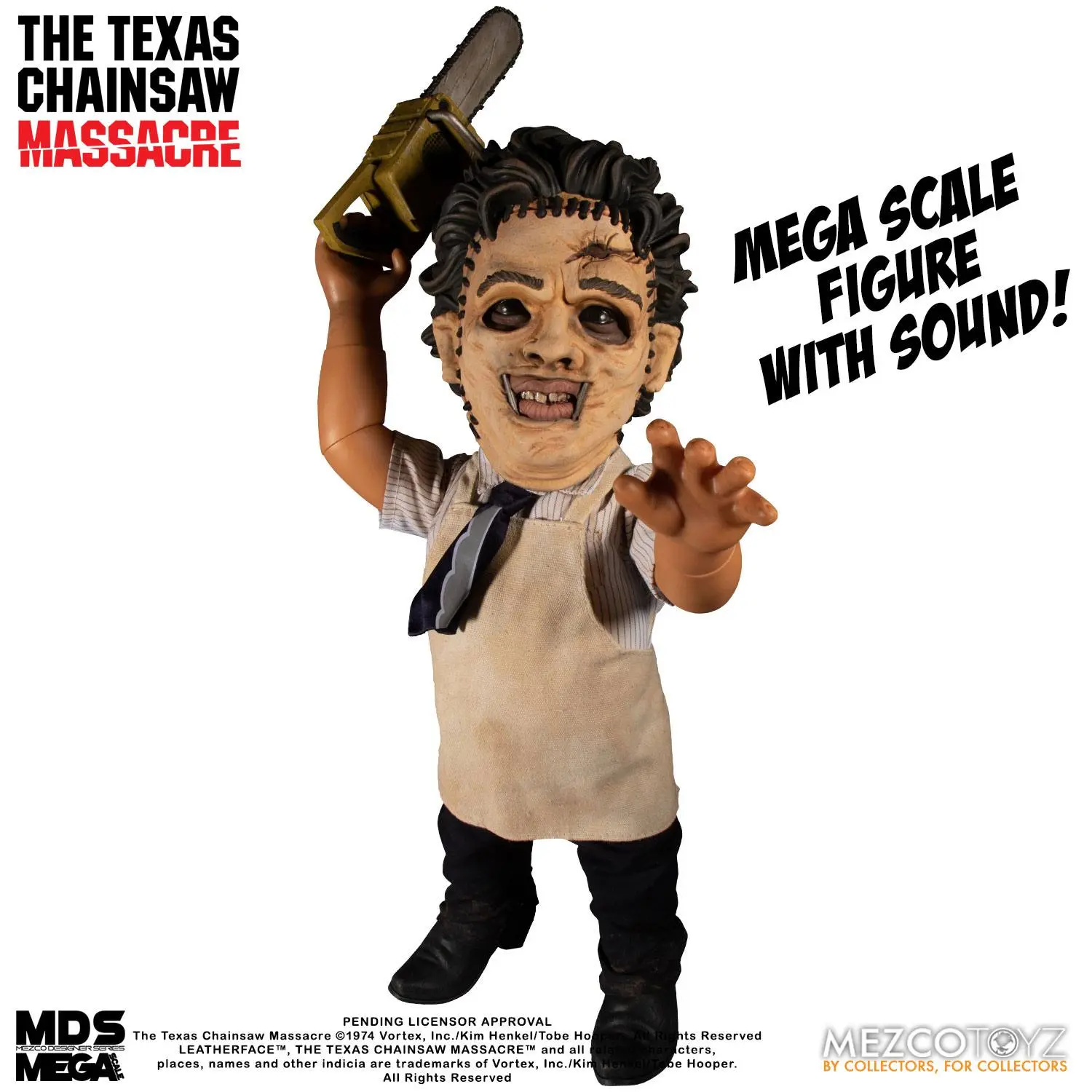 Texas Chainsaw Massacre Mega Scale Feature Leatherface akciófigura hanggal 38 cm termékfotó