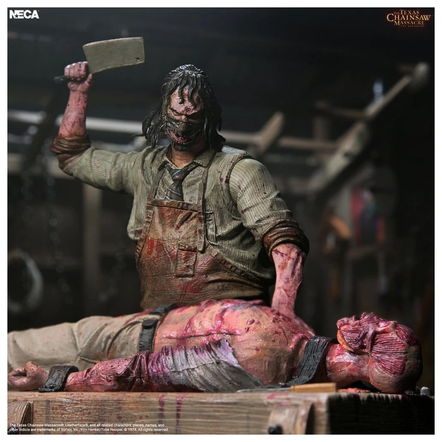 Texas Chainsaw Massacre: The Beginning Diorama akciófigura Leatherface Slaughterhouse Boxed Set 18 cm termékfotó