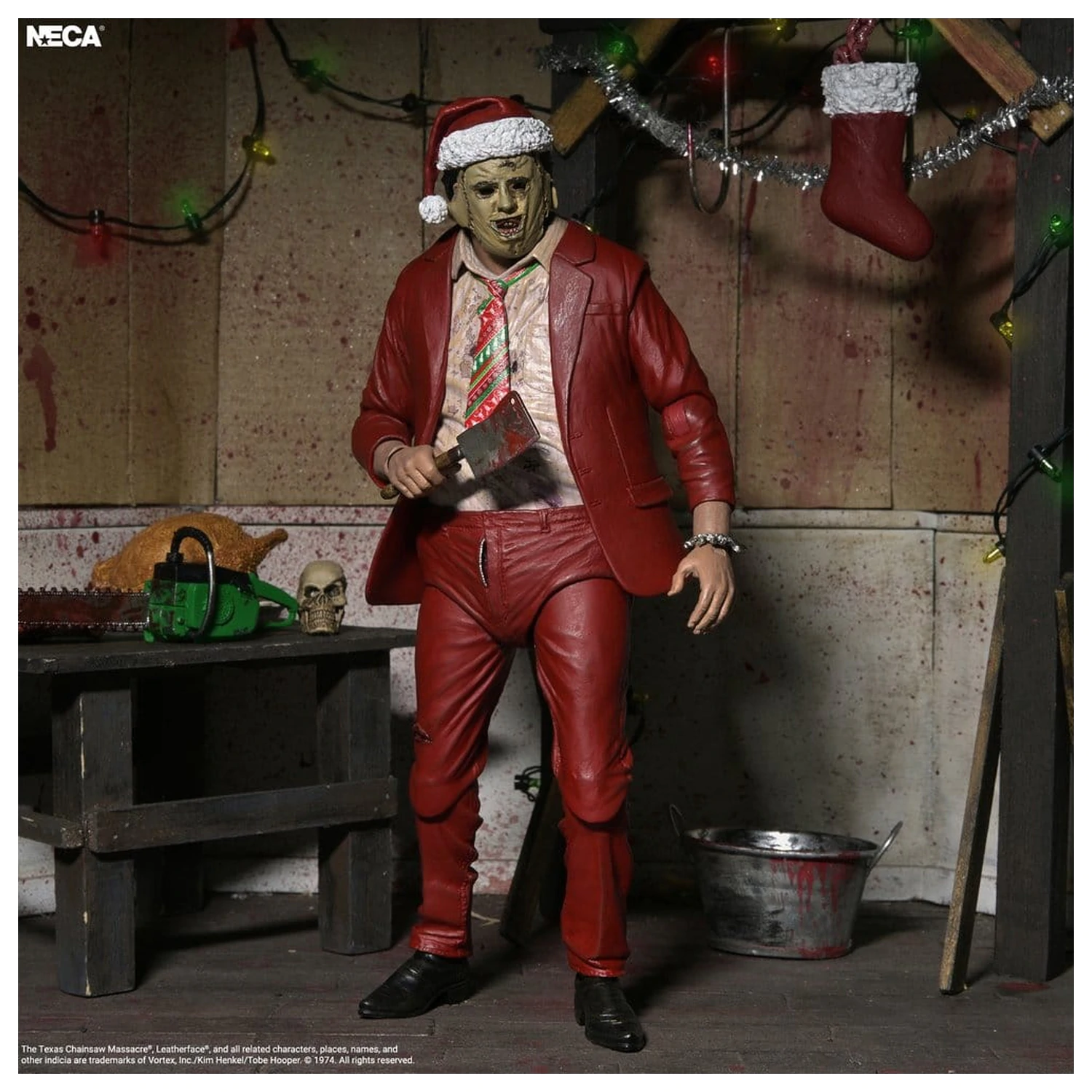 Texas Chainsaw Massacre Ultimate Santa Leatherface akciófigura 18 cm termékfotó