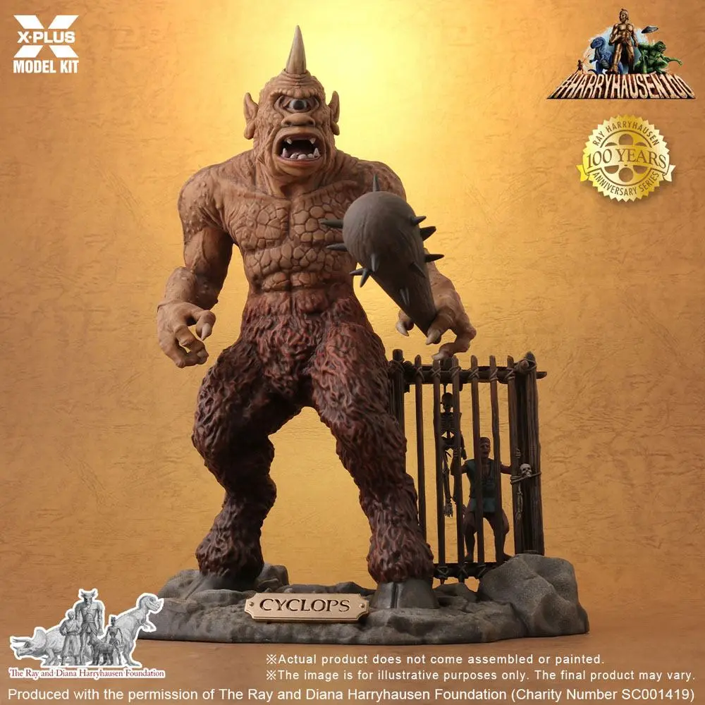 The 7th Voyage of Sinbad 1/8 Ray Harryhausens Cyclops modell készlet 23 cm termékfotó