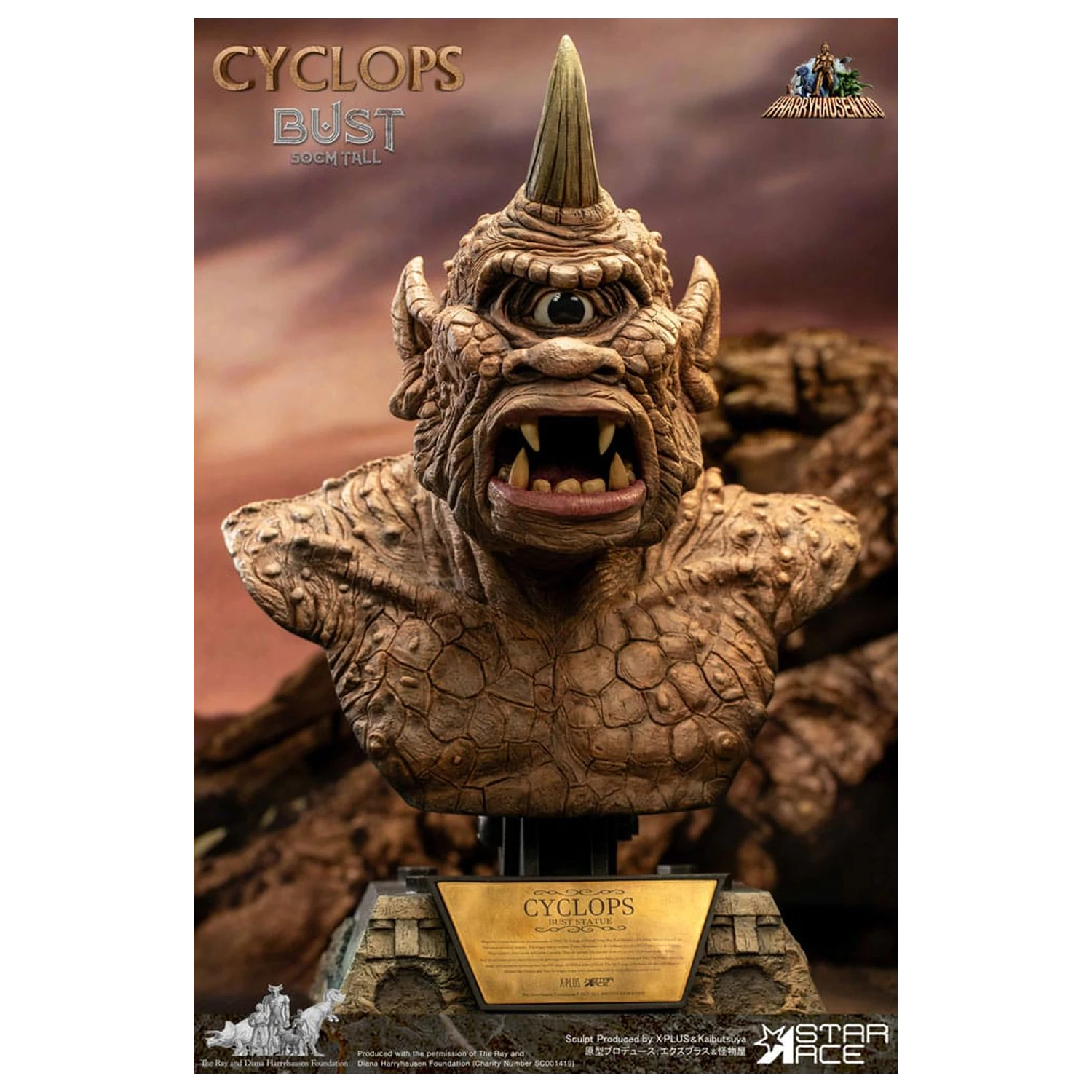 The 7th Voyage of Sinbad mellszobor figura Ray Harryhausens Cyclops 50 cm termékfotó