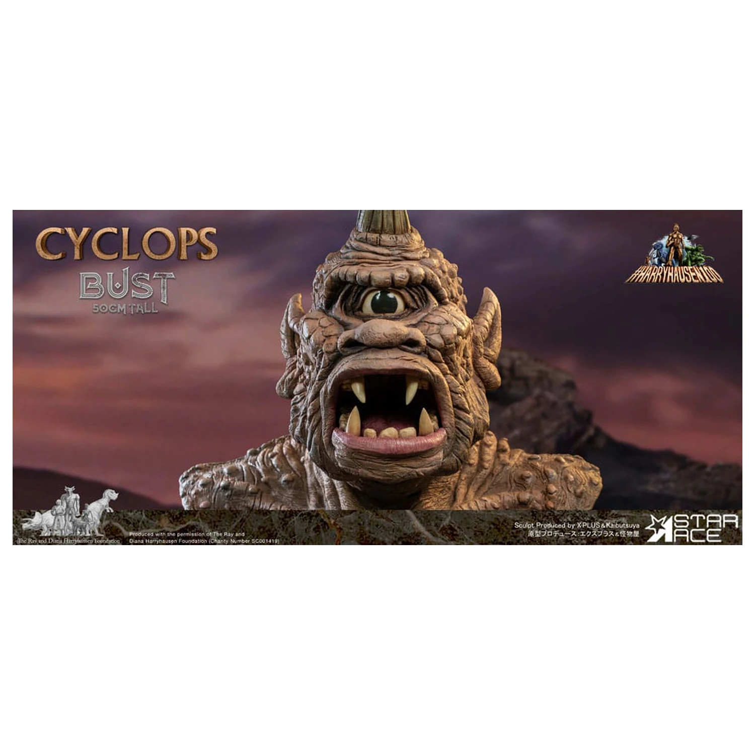 The 7th Voyage of Sinbad mellszobor figura Ray Harryhausens Cyclops 50 cm termékfotó