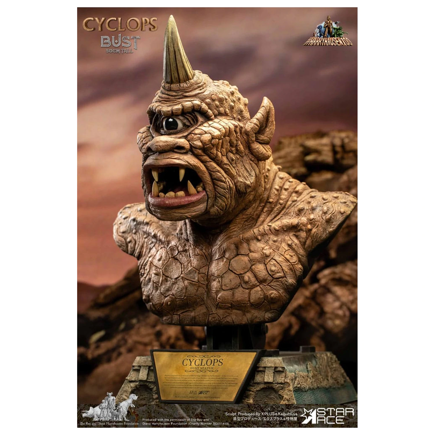 The 7th Voyage of Sinbad mellszobor figura Ray Harryhausens Cyclops 50 cm termékfotó