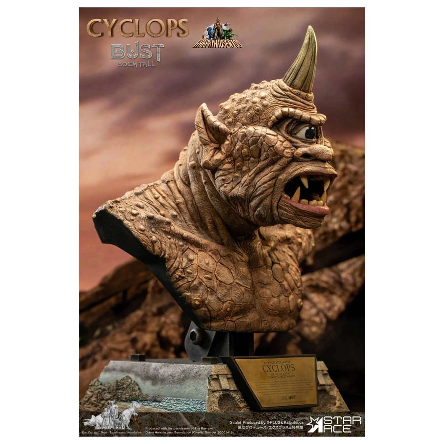 The 7th Voyage of Sinbad mellszobor figura Ray Harryhausens Cyclops 50 cm termékfotó