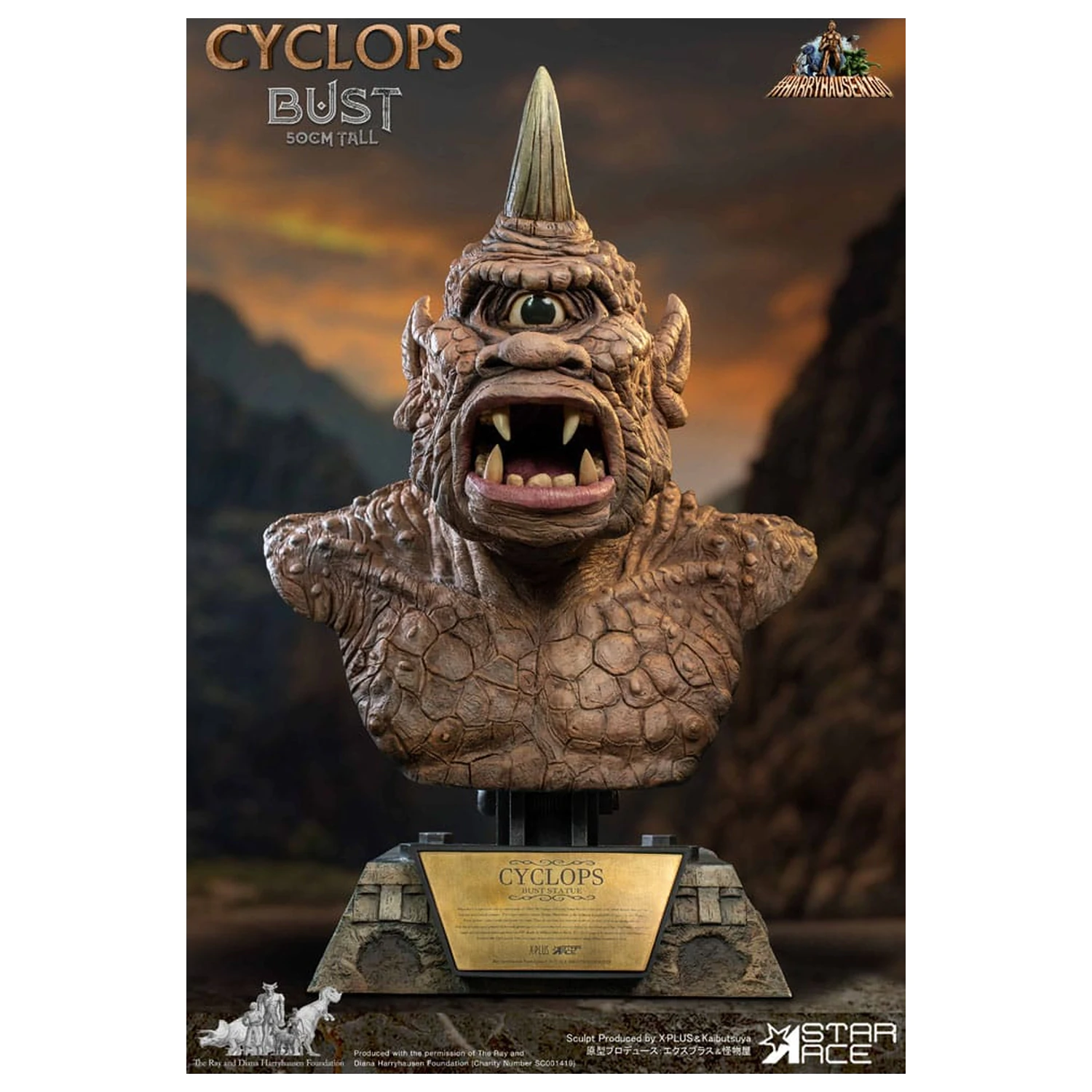 The 7th Voyage of Sinbad mellszobor figura Ray Harryhausens Cyclops 50 cm termékfotó