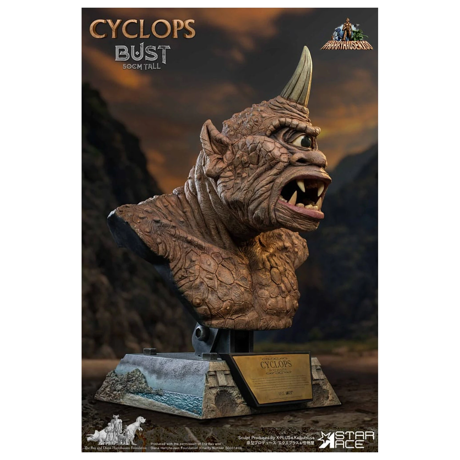 The 7th Voyage of Sinbad mellszobor figura Ray Harryhausens Cyclops 50 cm termékfotó