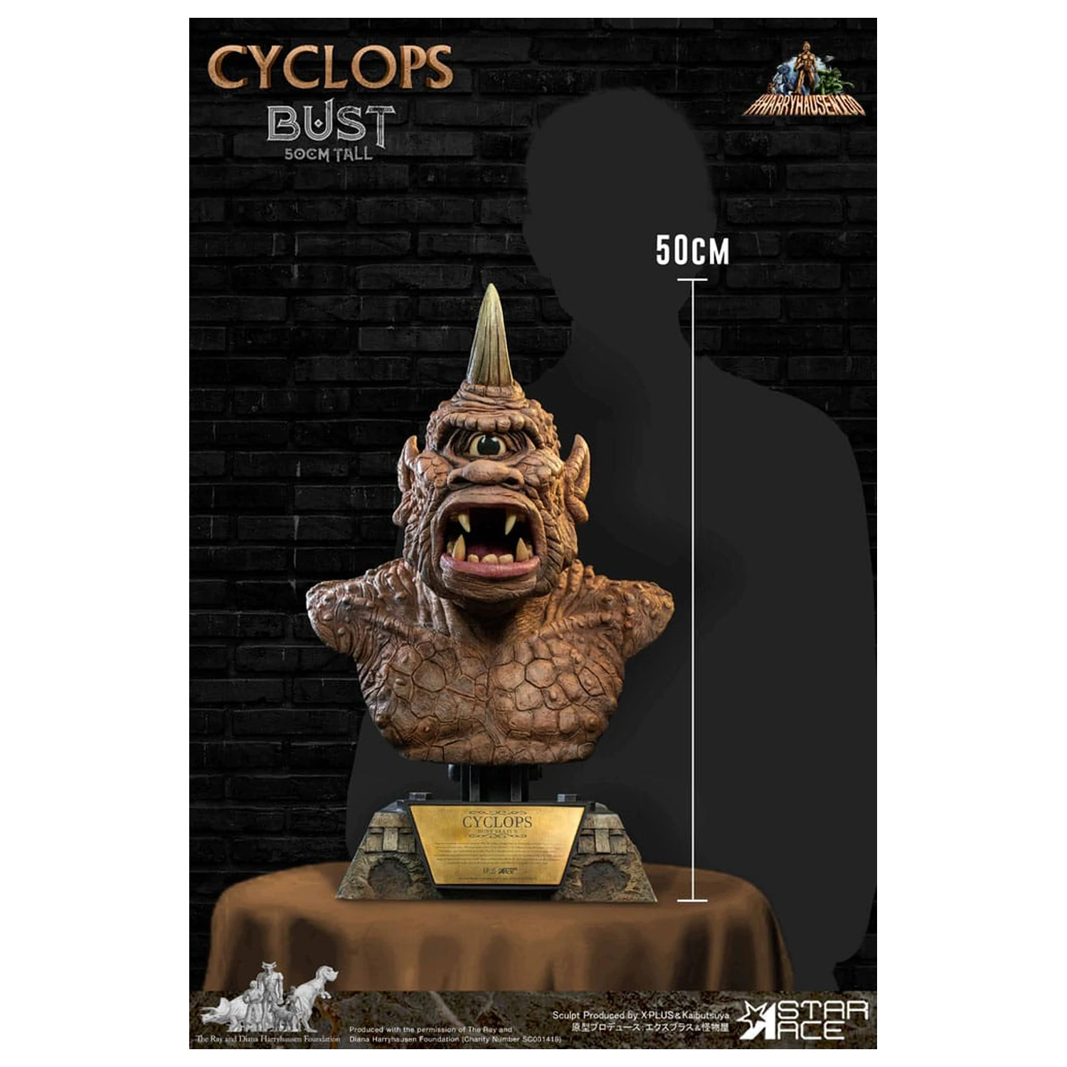 The 7th Voyage of Sinbad mellszobor figura Ray Harryhausens Cyclops 50 cm termékfotó
