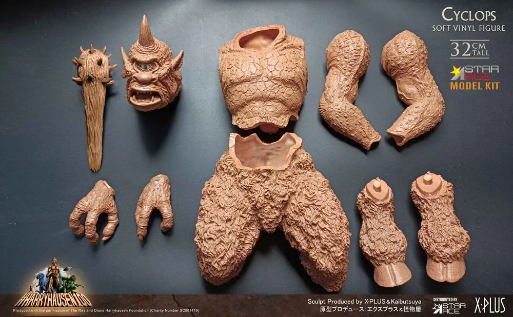 The 7th Voyage of Sinbad Ray Harryhausens Cyclops Soft Vinyl modell készlet 32 cm termékfotó