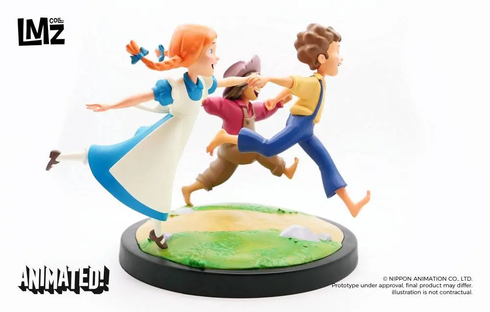 The Adventures of Tom Sawyer Animated!Tom, Huck &amp; Becky  szobor figura 23 cm termékfotó