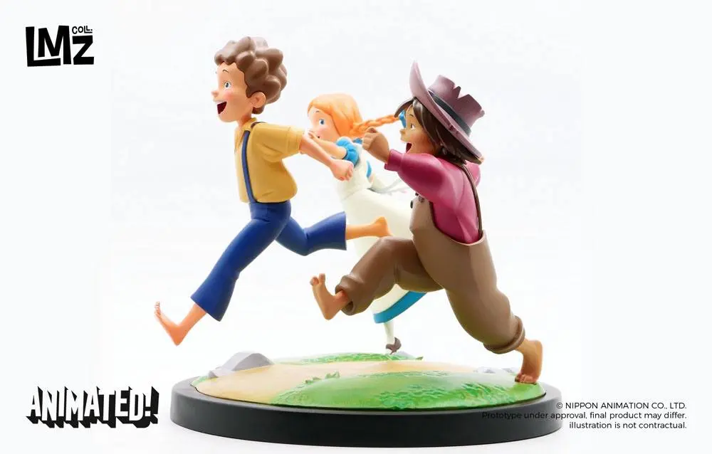 The Adventures of Tom Sawyer Animated!Tom, Huck &amp; Becky  szobor figura 23 cm termékfotó