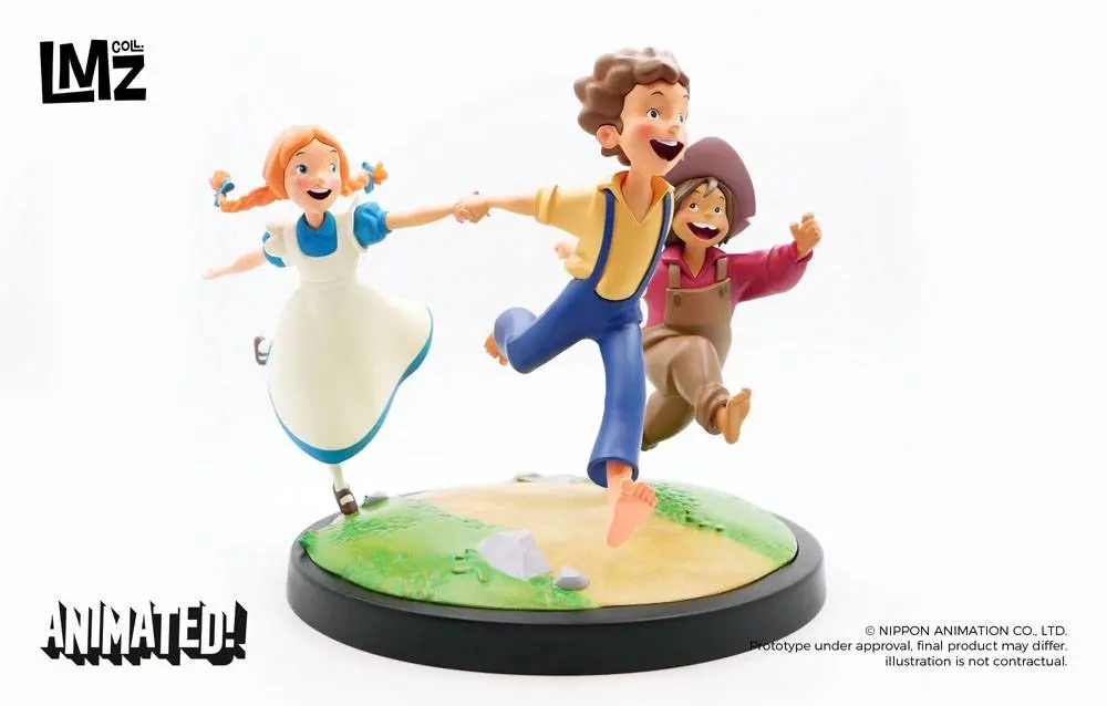 The Adventures of Tom Sawyer Animated!Tom, Huck &amp; Becky  szobor figura 23 cm termékfotó