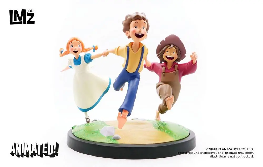 The Adventures of Tom Sawyer Animated!Tom, Huck &amp; Becky  szobor figura 23 cm termékfotó