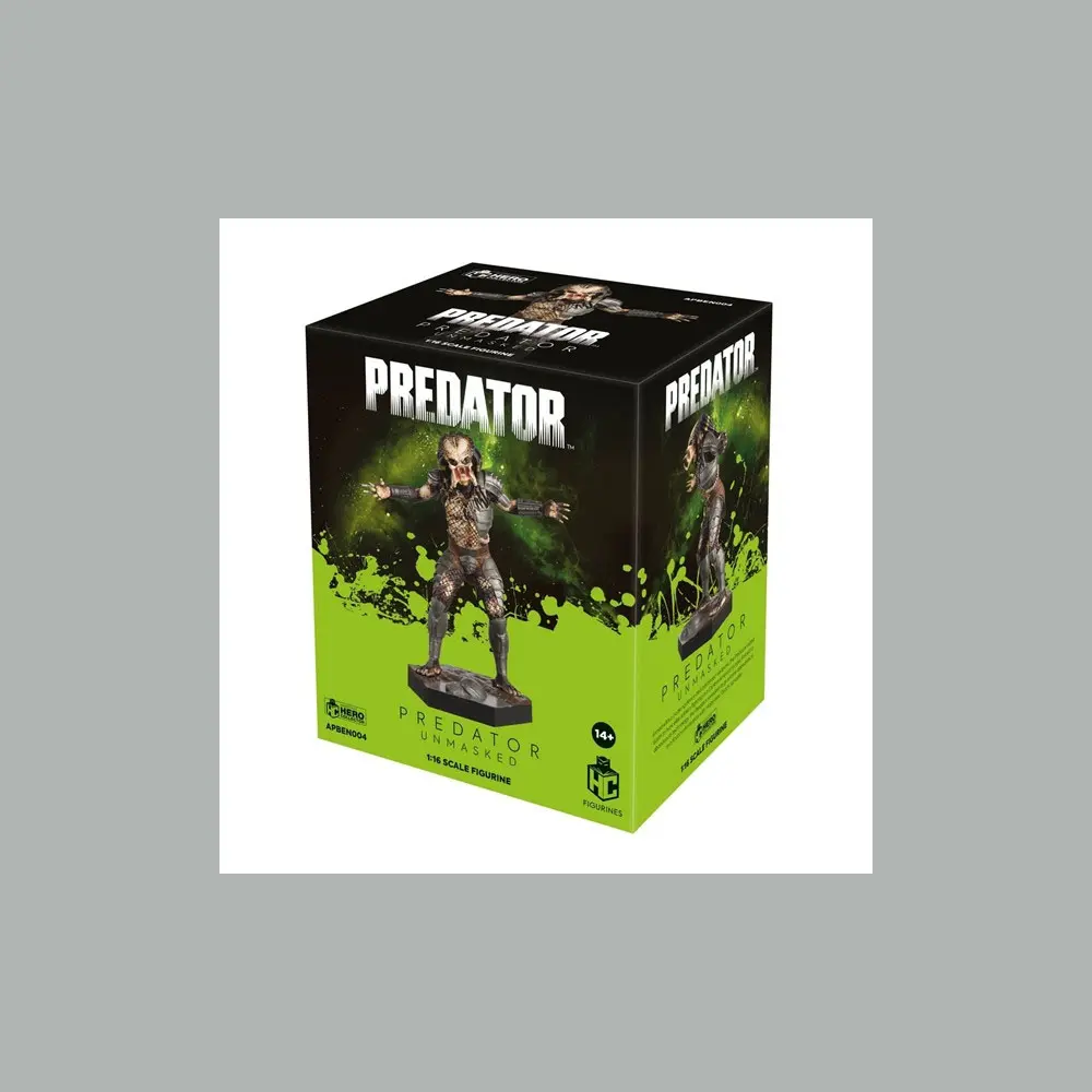 The Alien vs. Predator Collection 1/16 Unmasked Predator szobor figura 15 cm termékfotó