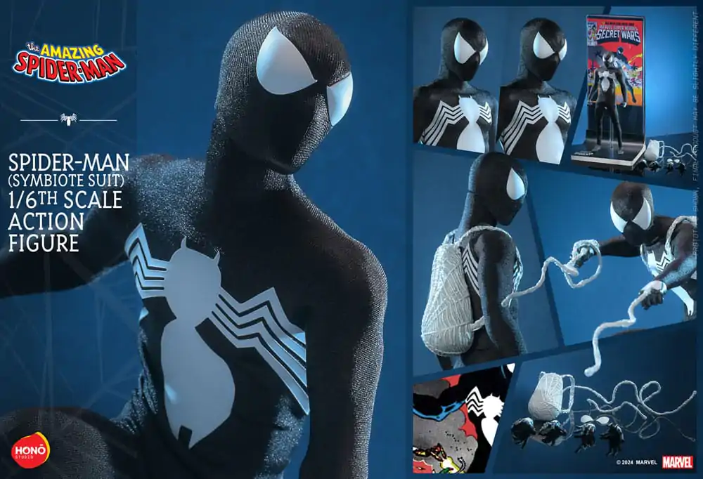 The Amazing Spider-Man 1/6 Spider-Man (Symbiote Suit) akciófigura 30 cm termékfotó