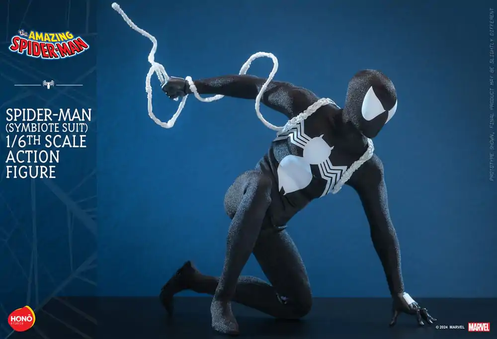 The Amazing Spider-Man 1/6 Spider-Man (Symbiote Suit) akciófigura 30 cm termékfotó