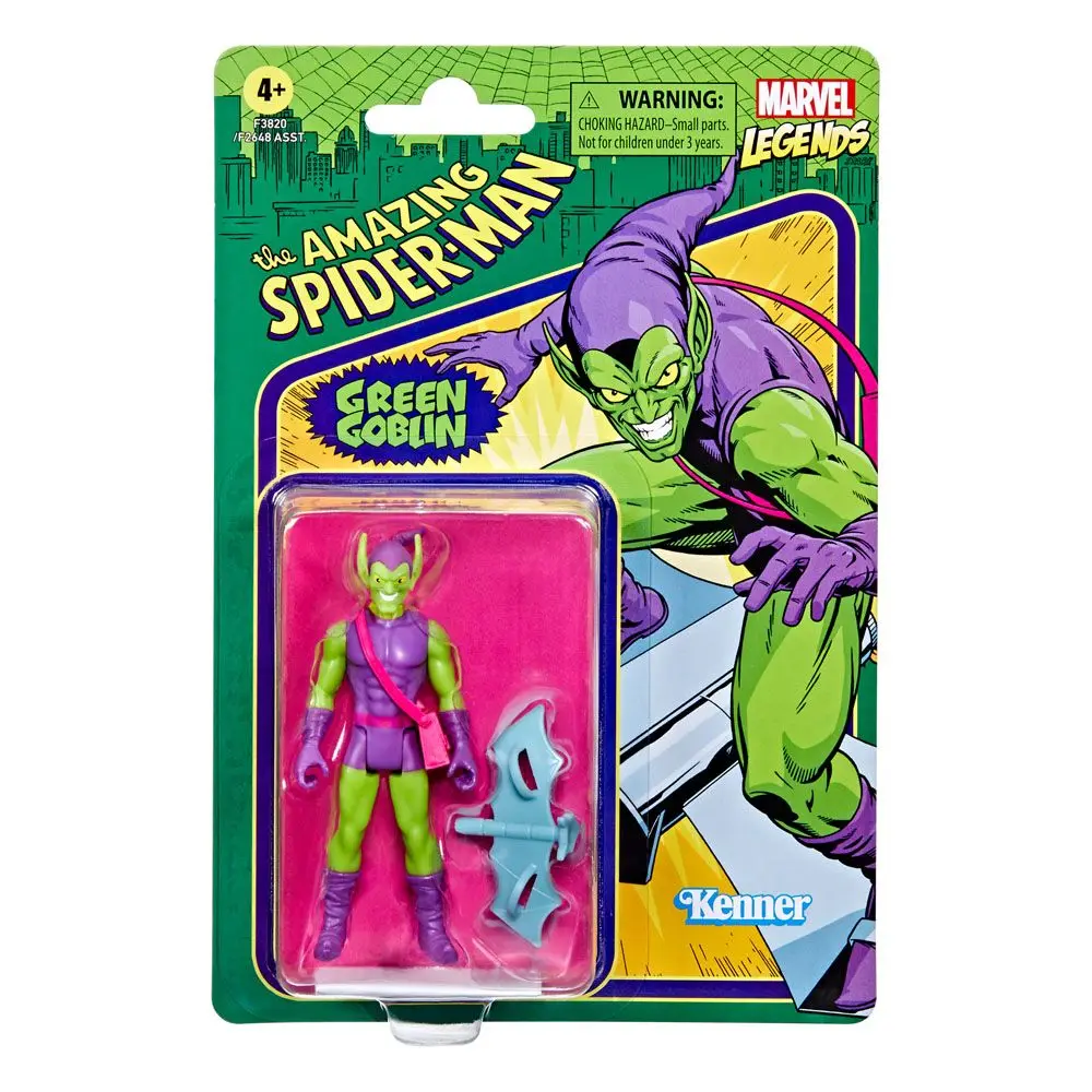 The Amazing Spider-Man Marvel Legends Retro Collection 2022 Green Goblin akciófigura 10 cm termékfotó