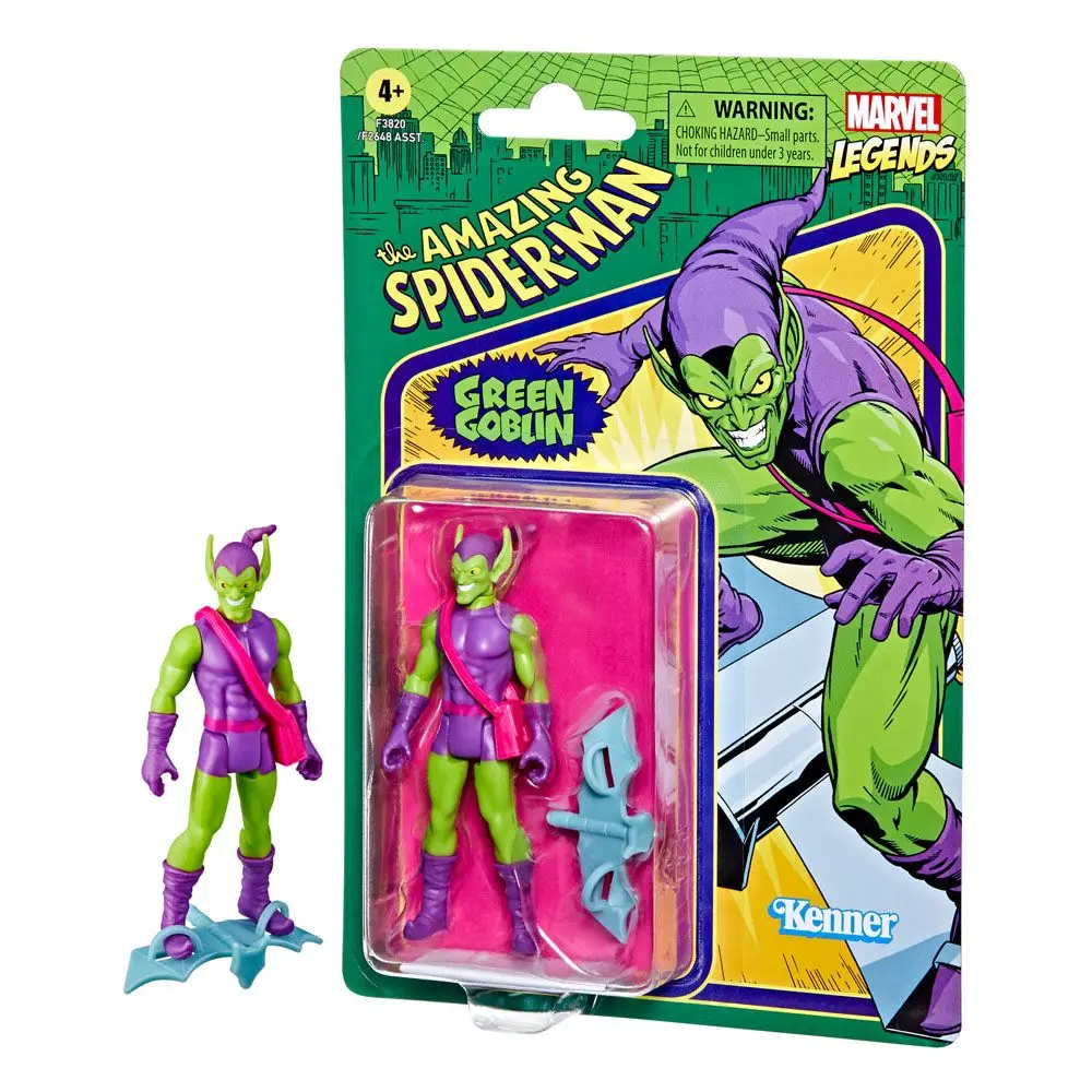 The Amazing Spider-Man Marvel Legends Retro Collection 2022 Green Goblin akciófigura 10 cm termékfotó