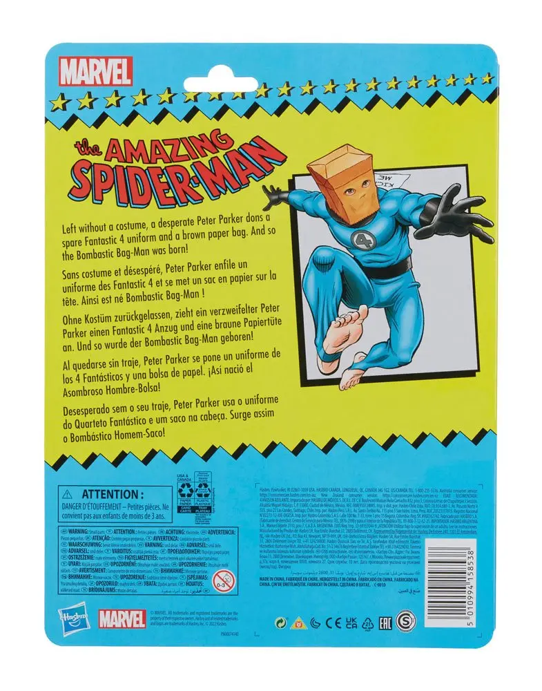 The Amazing Spider-Man Marvel Legends Series 2022 Bombastic Bag-Man akciófigura 15 cm termékfotó