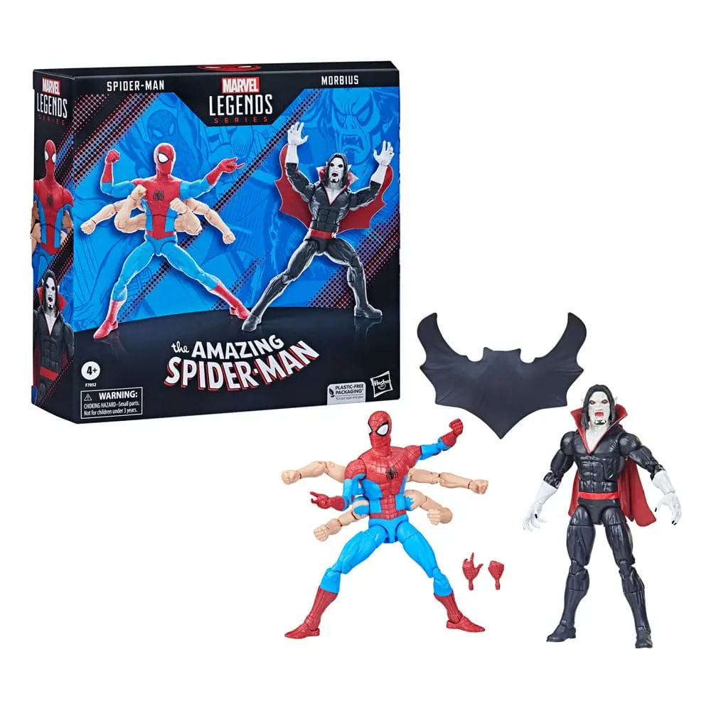 The Amazing Spider-Man Marvel Legends Spider-Man &amp; Morbius 2 db-os akciófigura 15 cm termékfotó