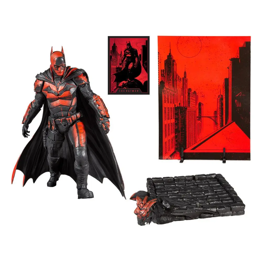The Batman Movie Posed The Batman (Gold Label) PVC szobor figura 30 cm termékfotó