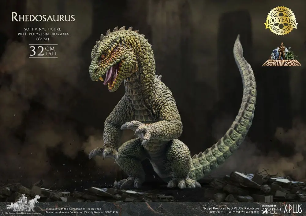 The Beast from 20,000 Fathoms Ray Harryhausens Rhedosaurus Color Soft Vinyl szobor figura 32 cm termékfotó