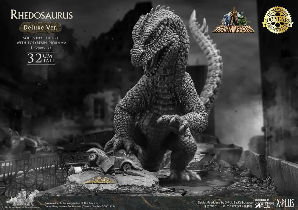 The Beast from 20,000 Fathoms Ray Harryhausens Rhedosaurus Monotone Deluxe Ver. Soft Vinyl szobor figura 32 cm termékfotó