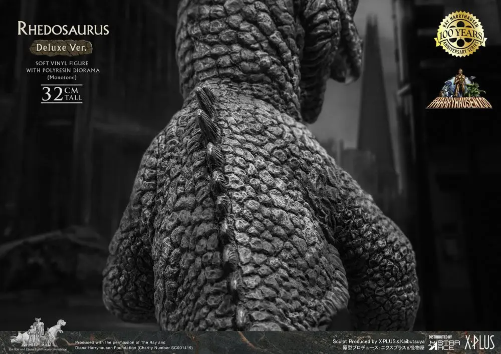 The Beast from 20,000 Fathoms Ray Harryhausens Rhedosaurus Monotone Deluxe Ver. Soft Vinyl szobor figura 32 cm termékfotó