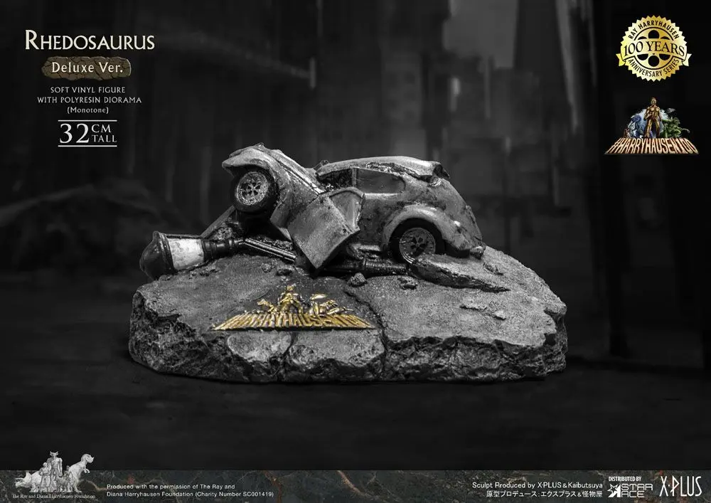 The Beast from 20,000 Fathoms Ray Harryhausens Rhedosaurus Monotone Deluxe Ver. Soft Vinyl szobor figura 32 cm termékfotó