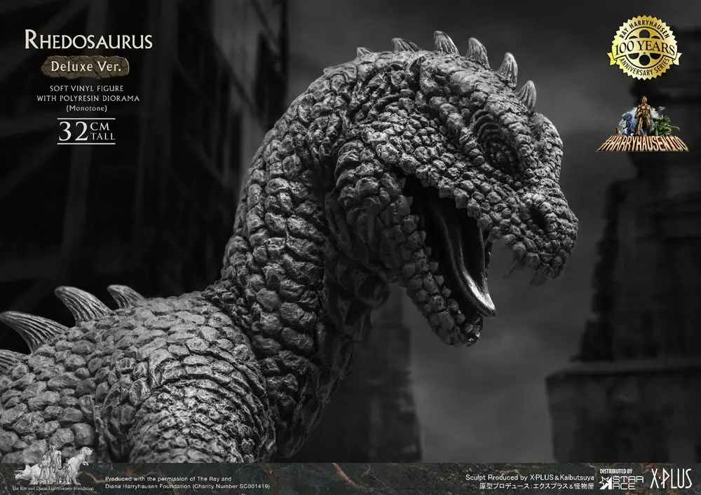 The Beast from 20,000 Fathoms Ray Harryhausens Rhedosaurus Monotone Deluxe Ver. Soft Vinyl szobor figura 32 cm termékfotó