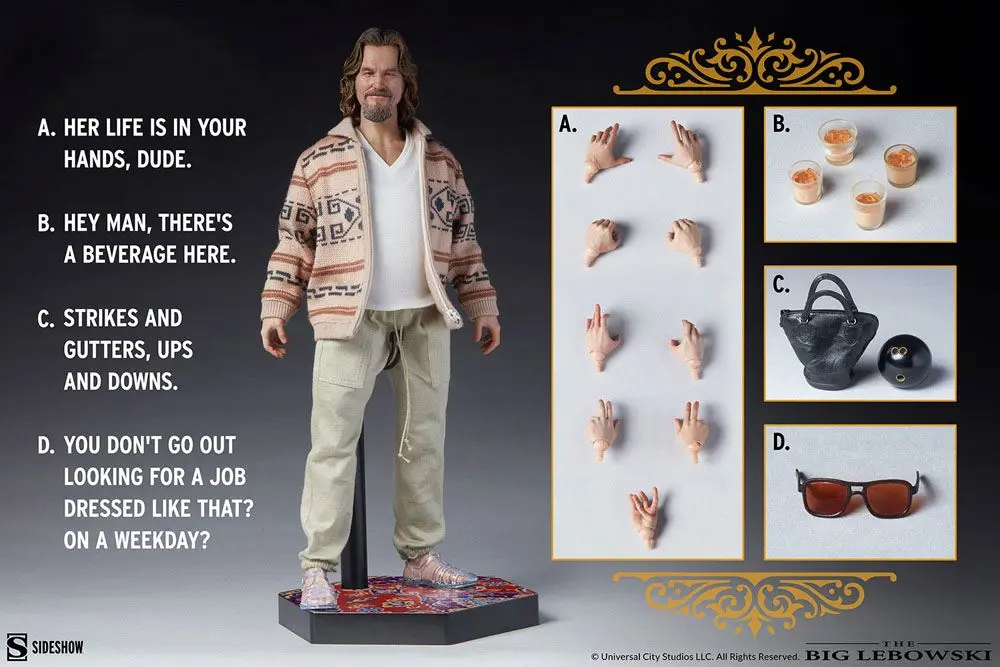 The Big Lebowski 1/6 The Dude akciófigura 30 cm termékfotó