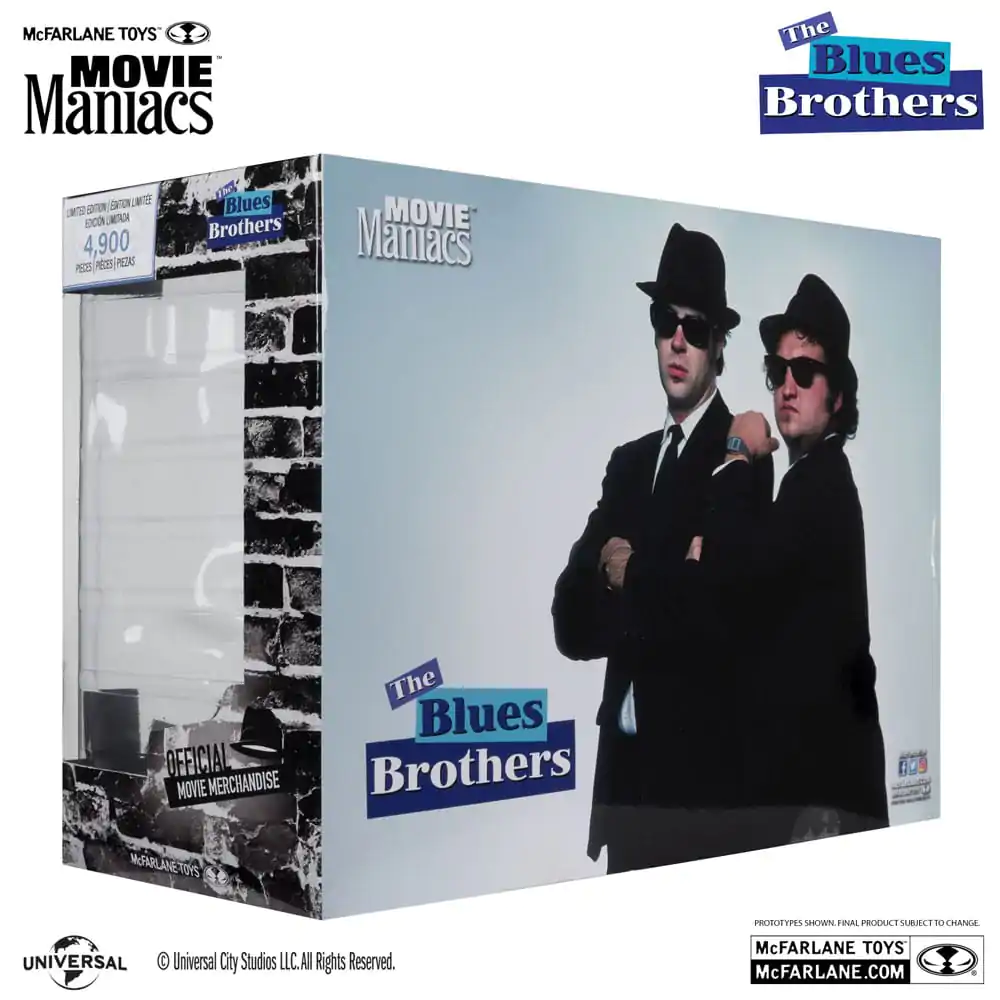 The Blues Brothers Movie Maniacs Jake & Elwood Blues (Gold Label) PVC szobor figura 2 db-os csomag 15 cm termékfotó