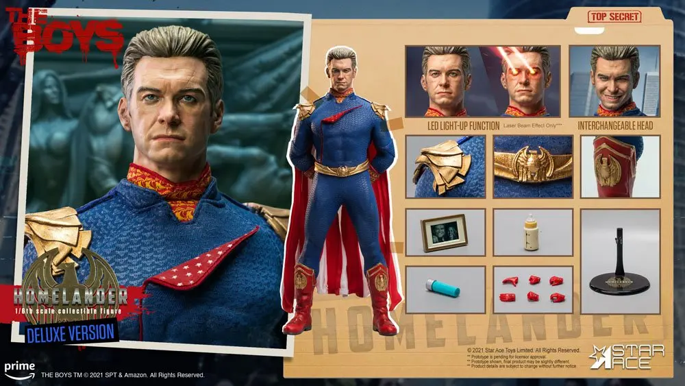 The Boys My Favourite Movie 1/6 Homelander (Deluxe Version) akciófigura 30 cm termékfotó