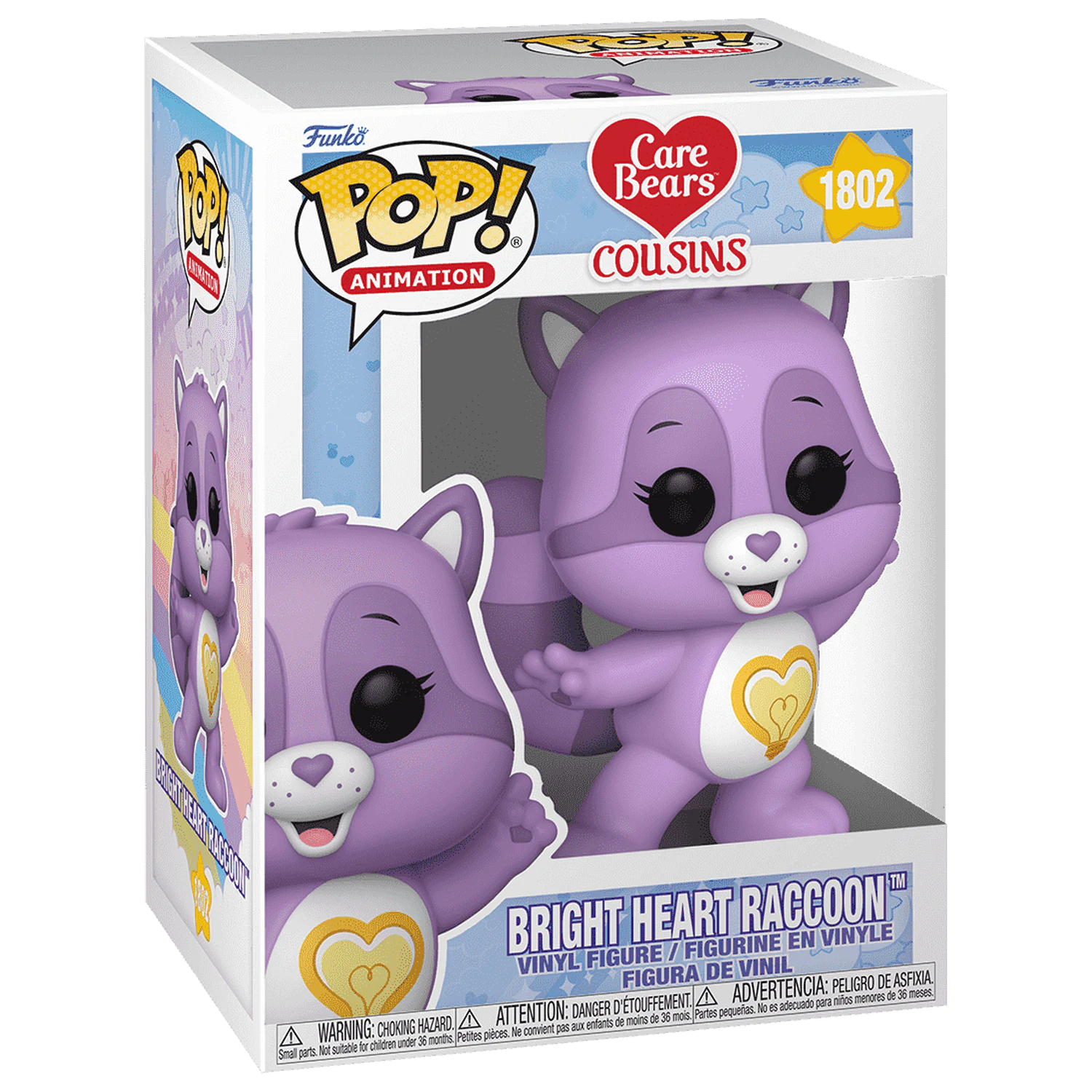 The Care Bears Funko POP! Animation Vinyl figura Bright Heart Raccoon 9 cm termékfotó