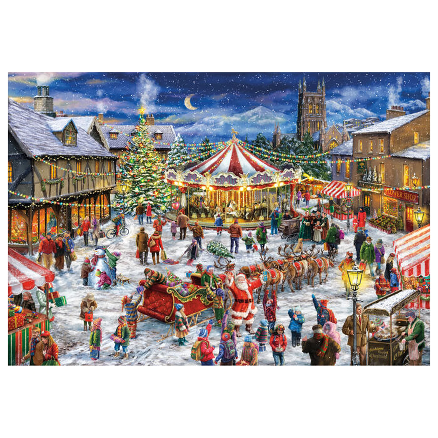 The Christmas Fair puzzle 500db-os termékfotó