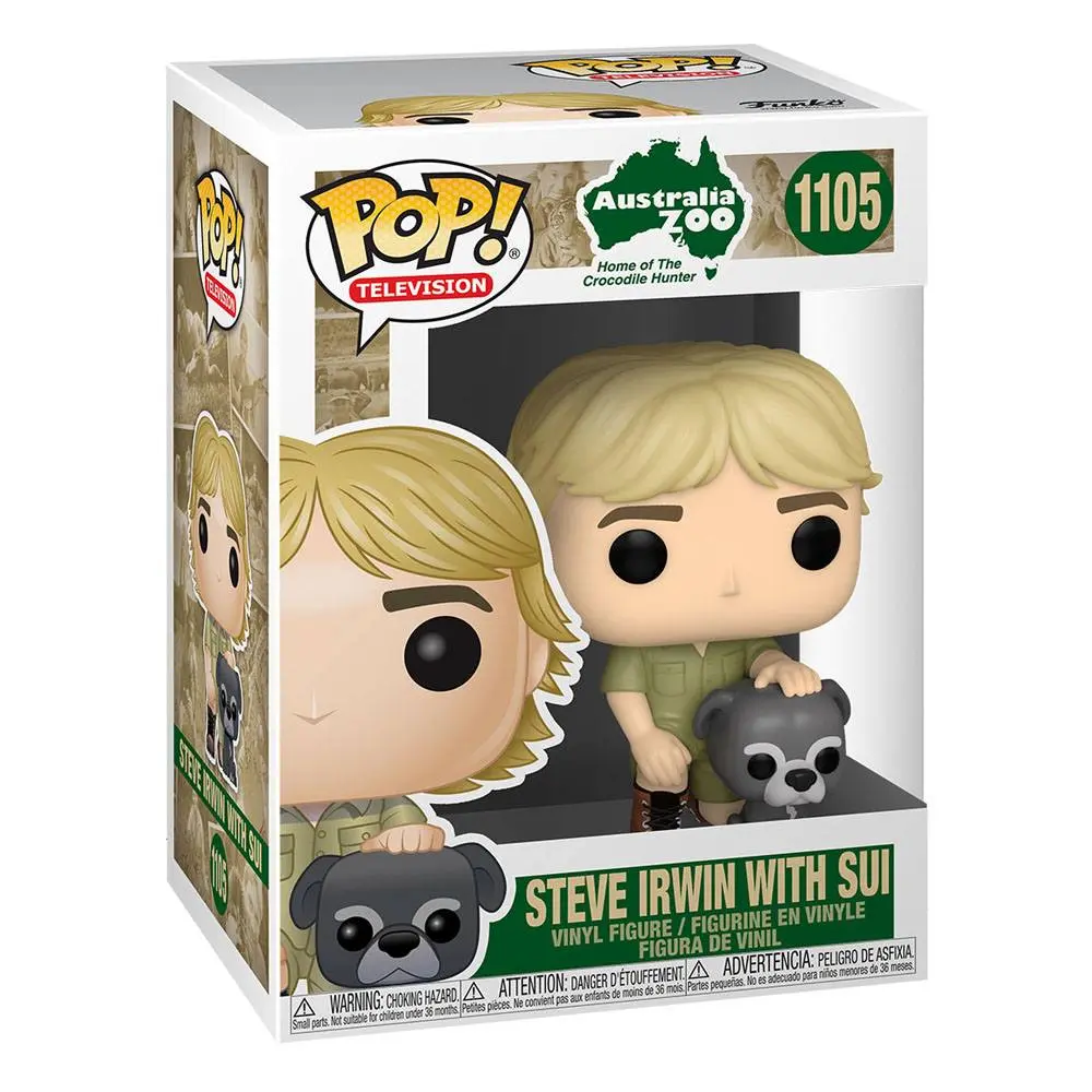 The Crocodile Hunter POP! TV Vinyl Steve Irwin w/Sui figura 9 cm termékfotó