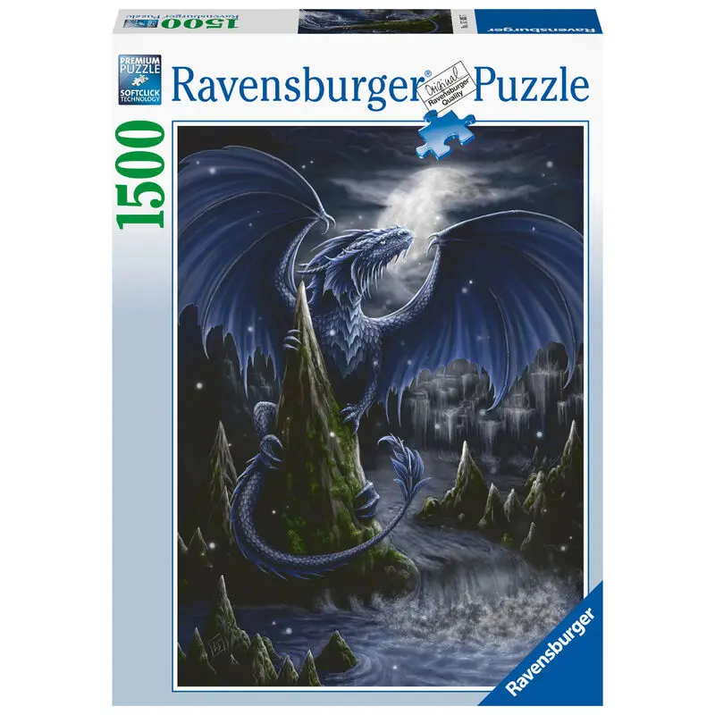 The dark blue Dragon puzzle 1500db-os termékfotó