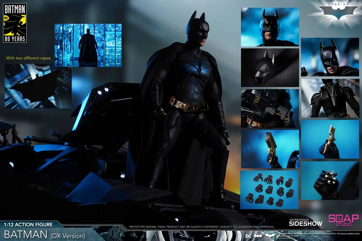 The Dark Knight 1/12 Batman (DX Edition) akciófigura 17 cm termékfotó